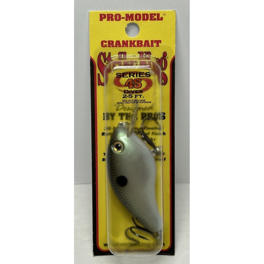 Strike King Pro Model‎ Crankbait 4S 5/8oz Green Gizzard Shad Dives 2-5 FT